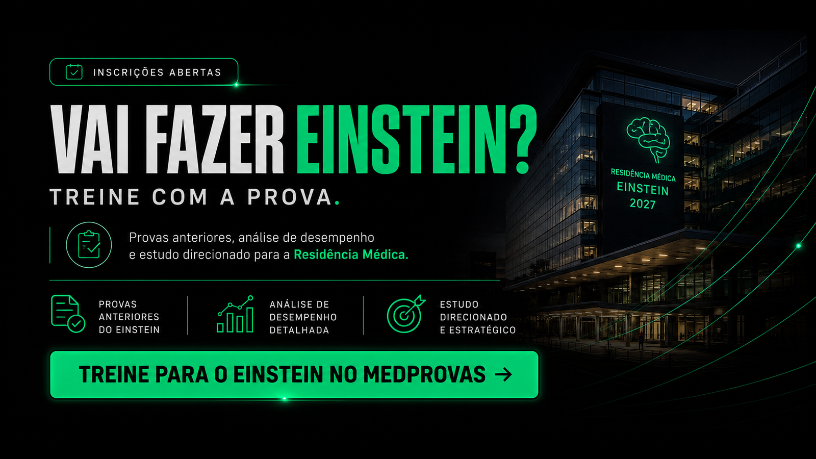 Residência Médica Einstein 2027: inscrições começam hoje; confira vagas, prova e como se preparar